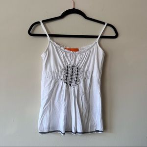 CYNTHIA STEFFE Beaded Babydoll Tank Top